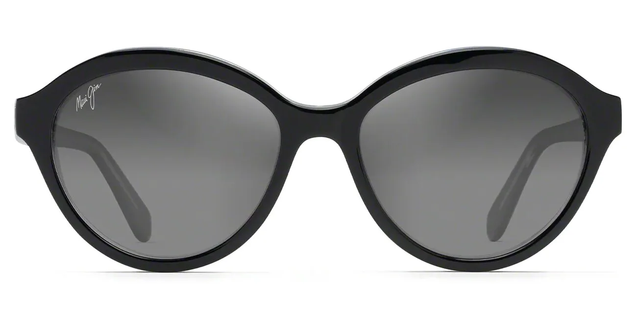 photo d'une paire de lunette Maui Jim Mariana noire de face