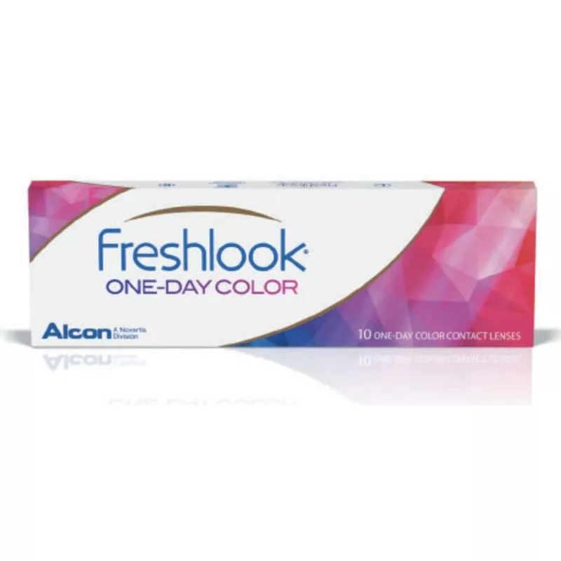 photo d'une boite de lentilles de couleur Freshlook vendue par Atol à Nouméa, Magenta