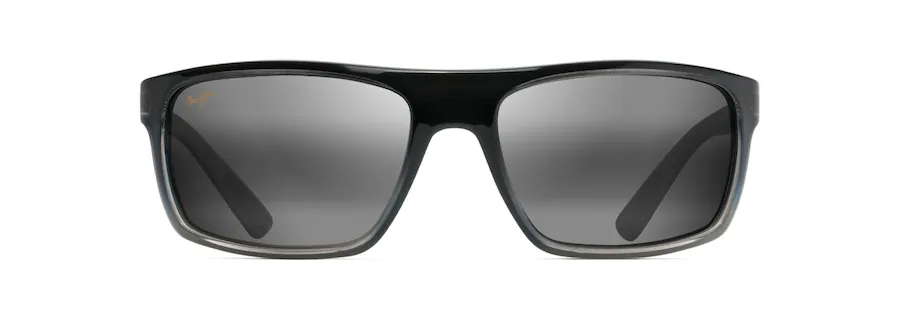 photo d'une paire de lunette Maui Jim ByronBay noire de face