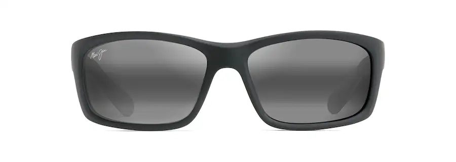photo d'une paire de lunette Maui Jim Kanaio noire de face