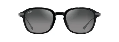 photo d'une paire de lunette Maui Jim Kaouo noire de face