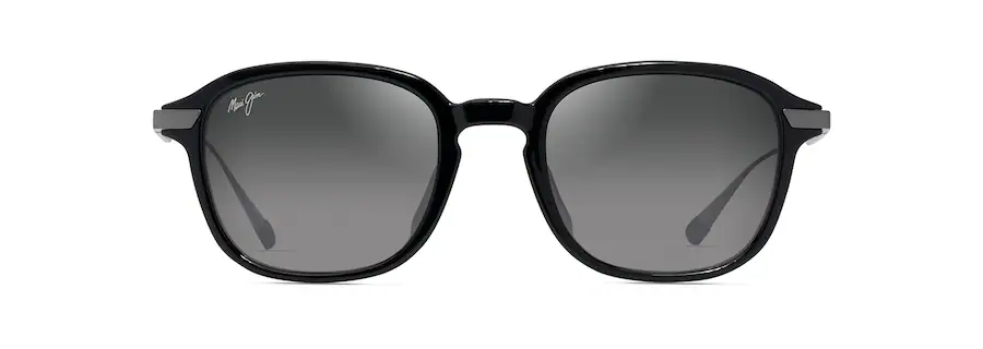 photo d'une paire de lunette Maui Jim Kaouo noire de face