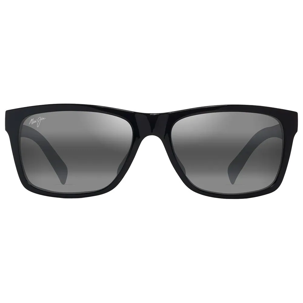 photo d'une paire de lunette Maui Jim Kowelo noire de face