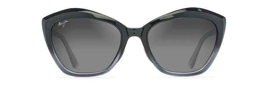 photo d'une paire de lunette Maui Jim Lotus grise de face