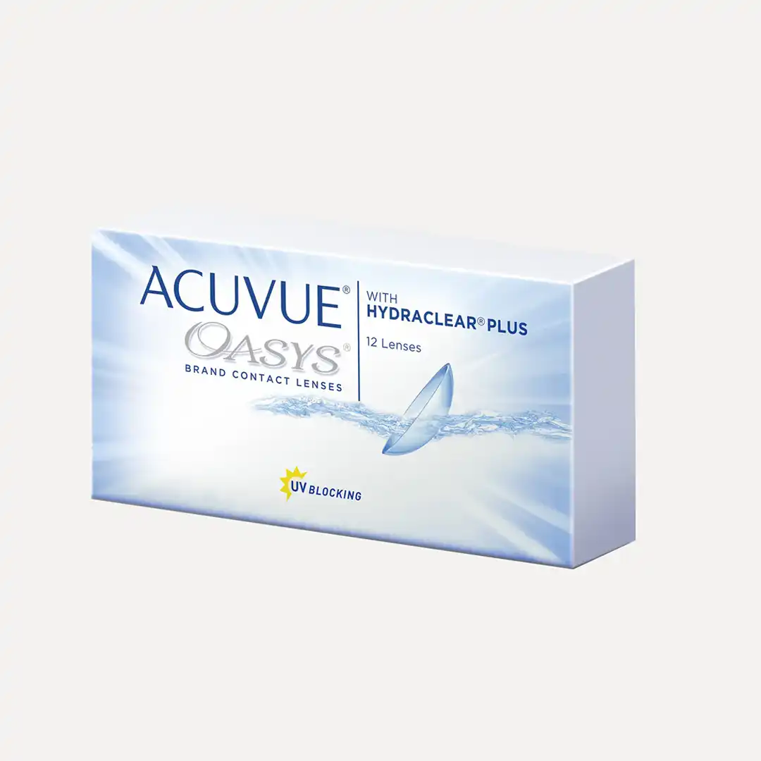 photo des lentilles Acuvue Oasys en 12 lentilles