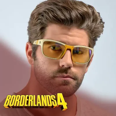 photo d'une paire de lunette Gunnar borderlands4 portée par un homme