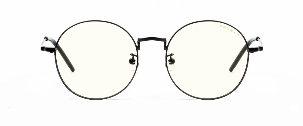 photo d'une paire de lunette Gunnar ellypse onyx vue de face